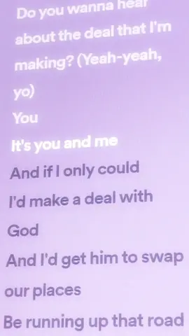 running up that hill