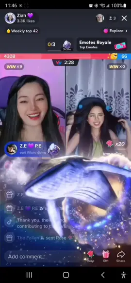 Thank you langga @Z.E 💜 P.E  for the new Gift  Whale diving 🐋 not 1 but 4 🥰💜💜💜  thank you so much  love love 😘🥰 #fypシ #thankyou #whalediving #blessed