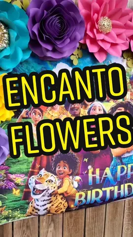 Hey Friends! I designed these beauties for my cousins Encanto Birthday a few weeks ago 😍 #foreverpetalsbyvee #paperflowertiktok #encantobirthday