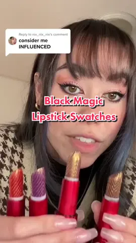 We are currently in love 😍❤️ @jazzi manalo  #lipstickswatches #lipsticks #BlackMagic