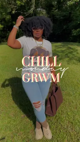 Quick GRWM on a Monday 🤎 #ReTokforNature #grwm #simpleootd #blackgirltiktok #naturalhairtiktok #telfarbag #getreadywithme #fyp #mondaygrwm #OOTD #chilloutfit #chillfitinspo