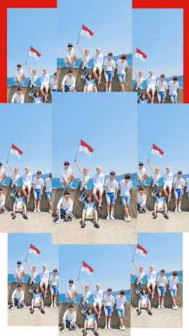 Dirgahayu RI 77 TH 🇮🇩untuk mas² yang bawa bendera di pantai 