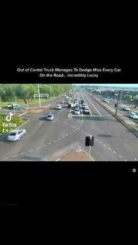 Truck Manages To Miss All Cars #crazy #viral #tiktok #viralvideo #viraltiktok #fy #fyp #fypシ #fouryoupage #foryou #foryoupage #foryourpage