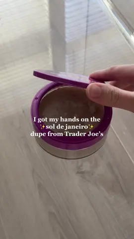 skin soft as 🧈 #traderjoes #traderjoesdupe #soldejaniero #soldejanierodupe