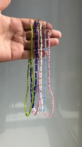 Which choker do you like best? #choker #chokers #colorfulchoker #chokerset #simplechoker #cutechoker #minimalistic #beadedchoker #handmadechoker #greenchoker #pinkchoker #bluechoker #whitechoker #beadedjewelry #jewelryset #handmadechoker #fyp