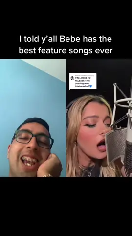 #duet with @BebeRexha @davidguetta please release this #blueremix 
