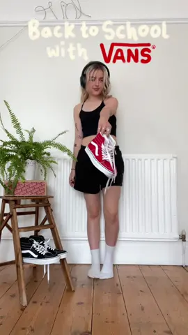 Styling Vans Sk8-HI for back to school!  @vans  #ad #backtoschoolfit #outfitideas #vans