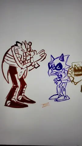 they are family bonding #sonic #sonicthehedgehog #sth #dreggman #cubot #orbot #metalsonic #idwsonic #sonictiktok #fyp #drrobotnik #drawing