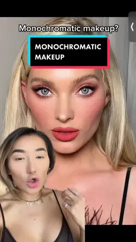 Monochromatic makeup is such a vibe! #monochromaticmakeup #makeuptips #makeuplook #makeuphacks #makeuptrends #makeuptips 