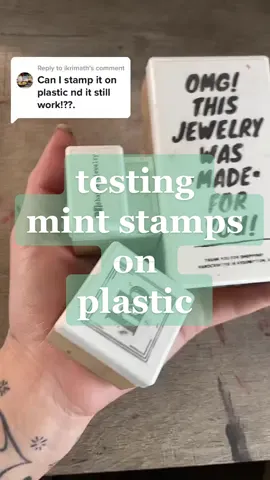 Replying to @ikrimath don’t judge my dirty tub😂 #mintstampmaker #silhouettemint #smallbusinesstiktok #vendortok #vendortiktok #diypackaging #customstamps #custompackaging