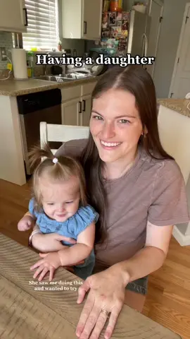 My son is a copy and paste of my husband so I’m happy she looks like me 🥰 #MomsofTikTok #babiesoftiktok #momof2 #momsunder30 #relatablemomcontent