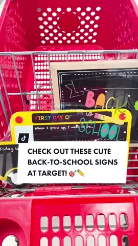 First and last day of school reversible chalkboard signs are on sale right now at Target for just $7! 🎯✏️ #targetfinds #backtoschool #backtoschoolshopping #krazycouponlady