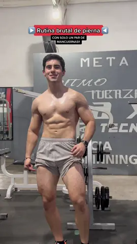 Rutina brutal de pierna🔥💪🏼 // CON SOLO UN PAR DE MANCUERNAS!! ✔️ // #ejercicio #ejercicioencasa #workout #legday #rutinaencasa #parati #foryou #xyzbca