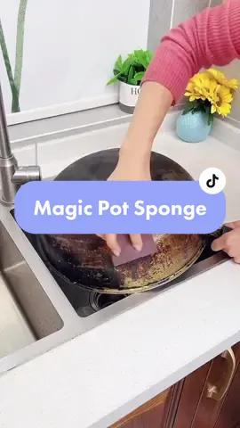 Hirap ka ba tanggalin ang mga uling sa kaldero at kawali mo? Baka magic sponge na ang solusyon jan mhieee 🥰 #magicsponge #potcleaning #tiktokshop