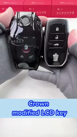 Crown modified lcd key!!!#car #smart #lcdkey #cool #lock #crown #cardot 