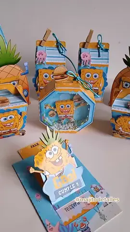 Kit para fiesta Personalizada para Gael 🥳 #bobesponja #bobesponjaparty #bobesponjafiesta #tarjetadeslizable #papeleriacreativa #invitaciondebobesponja #fiestatematica #invitacionescreativas #majitodetalles