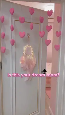 Secretly bought my daughter a very girly door curtain#curtain #Home #pinkroom #household #doorcurtain #pinkheart #cute 