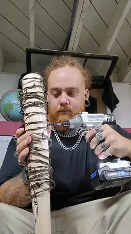 made a new bat! I've had the barb wire waiting for this for a long time now. I've just finally got around to it. #barbwirebat #DIY #homedefense #haterblocker #batterup