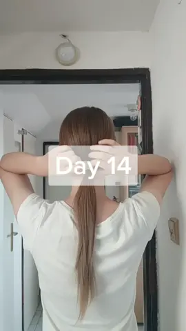 two weeks done of #100daysofhairchallenge #lowbun #hairtok #thinhair #hairstyle