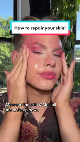 My makeup removal and skin repair routine!💧I used to break out constantly & though some was hormonal a lot was a lack of proper skincare. Don’t make my mistakes!😅 #skincare #grwm #makeuphacks @elemis  Cleansing Balm & Moisturizer #elemispartner  