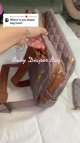 Replying to @Elisabeth ❤️  I’m not sure if it’s a diaper bag but I’m going to be using it as one 👣 it has a lot of space as well as a bunch of pockets and even side pockets for baby botttles 🤍 #sahm #diaperbag #laboranddelivery #newborn 