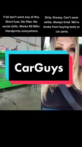 #duet with @Kelsey Mae Car guys have their perks. Sometimes. But being a mech has had downsides as well.