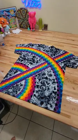 weaving double rainbow combo #handmade #artprocess #tiedye #fyp