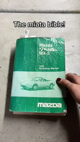 This book lierally breaks the car down bolt for bolt🤯 #miata #miatatok #miatalife #miatagirl #carchicks #lo2slow