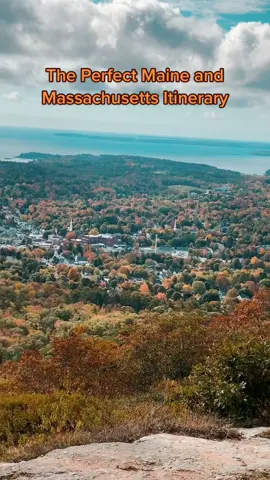 Maine and Massachusetts  itineray- great for fall in New england!! #maine  #massachusetts #fall #fallleaves #leafpeeping #salem #boston #traveltok #itinerary #roadtrip  #usatravel