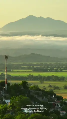 Así se ve El Volcán 🌋 Sangangüey desde #Santiagoixcuintla #nayarit #tepicnayarit🇲🇽