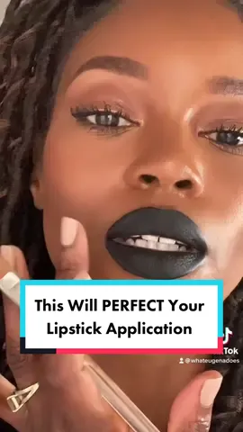 If we’re doing a BOLD lip… you gotta give me a strait line. #fye#fyp#DoritosDareToBeBurned #beautyhacks #ReTokforNature #blackgirlmakeup #BeautyTok #beautytips #lipstick