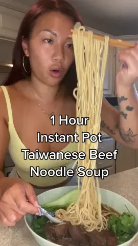 My favorite soup noodle there I said it!! 🍜 #taiwanesebeefnoodlesoup #noodles #asianfood #chinesefood #Recipe #fyp 