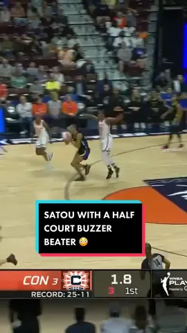 SATOU WITH A HALF COURT BUZZER BEATER! 😳 #WNBA #sportstiktok #halfcourtshot #buzzerbeater