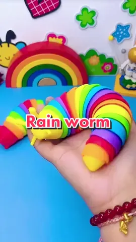 I like to call it rainbow worm #foryou  #asmr #satisfying #goodthing #multicolored #toy 