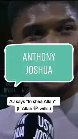 #foryoupage #foryourpage #muslimtiktok #anthonyjoshua #islam #muslim #boxing #fypシ