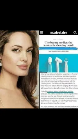 NU Skin Mom Angel Evidently Angelina Jolie is a loyal fan of our age - defying Device . The actress makes urgent orders of #NuSkin products when her inventory is running low . How cool is that ! You must to have ur own # *Lumispa*  Pm me for details !