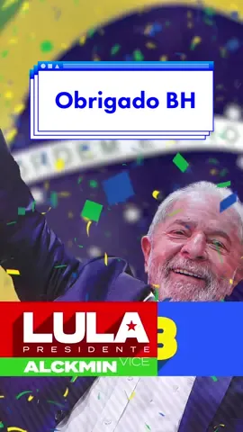 Foi emocionante! Obrigado BH ❤️🇧🇷 #brasildaesperança #Lula #vamosjuntospelobrasil 