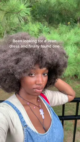 Its the little things in life 🧚🏾‍♀️ #jeandress #jeandressday #thriftfinds 