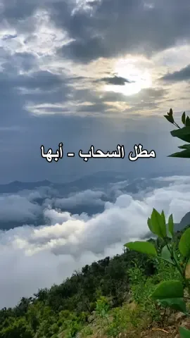 مطل السحاب - أبها ⛰💚  . . #ابها #مطر #امطار #امطاراليوم #fyp #fypシ #foryou #foryoupage #viral #funny #sunset 