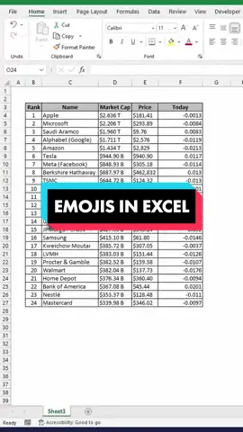 EXCEL Emojis and Custom Format - If you liked this and you want to learn more excel hacks don't forget to follow and share with your friends #excel #excelhacks #excelbeginner #exceltips #spreadsheet #tutorial #microsoftexcel
