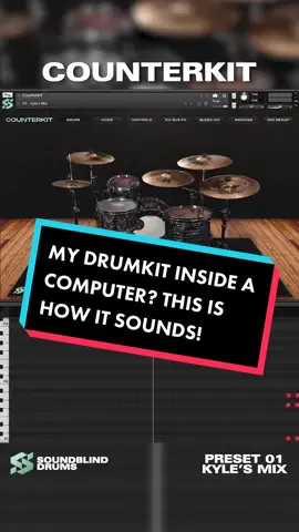 COUNTERKIT LlNK lN BlO. I sampled my drumkit, mixed and coded it into a plugin, and here’s the result - sounds insane. #metalcore #metalcoretiktok #drums #musiciansoftiktok #fyp