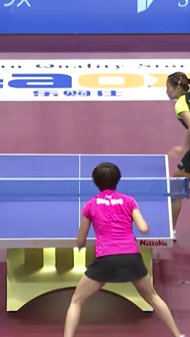 Even the best need some luck to win the point 😉⁠ ⁠ #WTT #TableTennis #PingPong #DingNing 