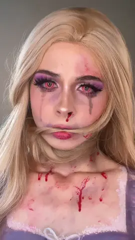 Rapunzel is mad at disney☠️ TW⚠️ #twisteddisney #tangled #rapunzel #viral #sfxmakeup 