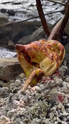 Su Değirmeni ile Dere Akıntınsında Tavuk Çevirme 🐔 #chicken #kamp #cooking #Outdoors #outdor #outdoorcooking #cookingadventures #adventures #camping #fire #food #foodvideo #forest #relax #doğadayaşam 