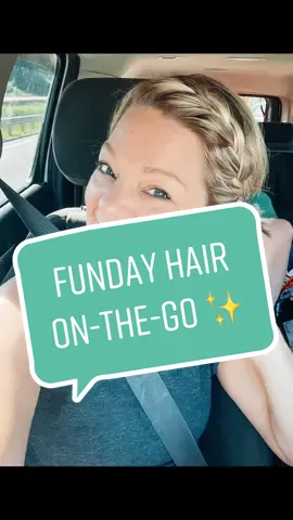 Easy hair on the go! #fyp #foryou #hairstyles #hairtutorial #shorthair #shorthairstyles #MomsofTikTok #momsover30 #OLAFLEX #easyhairstyles 