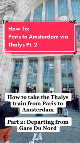 #paris #amsterdam #traveltiktok #travel #digitalnomad #thalys #eurostar #solotravel #expat #netherlands #france #howto 