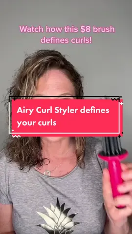 You can use this brush to dry yout hair too!#airystylercurl#funhairtools#definedcurls #curls