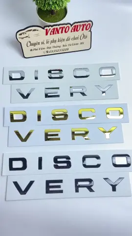 Bộ chữ nổi 3D dán nắp capo Discovery #discovery #chunoi3d #phukienoto #trangtrioto #danoto #xuhuong