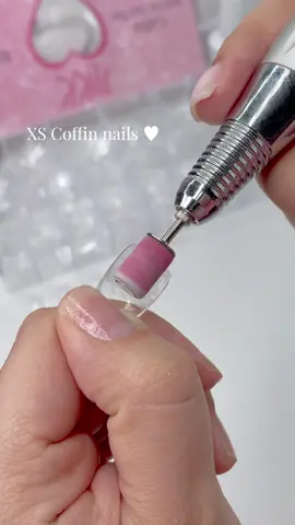 XS Coffin ✨ #fypシ #nails #gelnails #gelxnails #nailzkatkat #diynailsathome