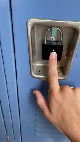 Upgrade your lock today. #fingerprintlock #biometriclock #padlock #lock 